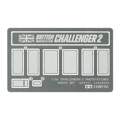 CHALLENGER 2 Photo-Etched Parts Set - 1/35 SCALE - TAMIYA 35277